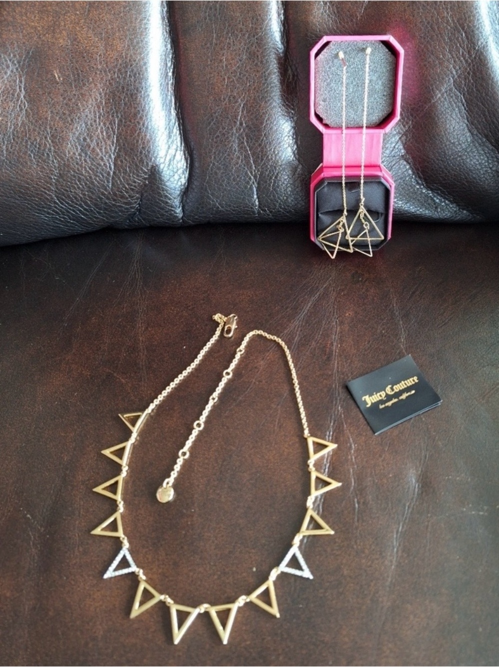 NWOT Juicy Couture Necklace and Earrings Set (2pc)